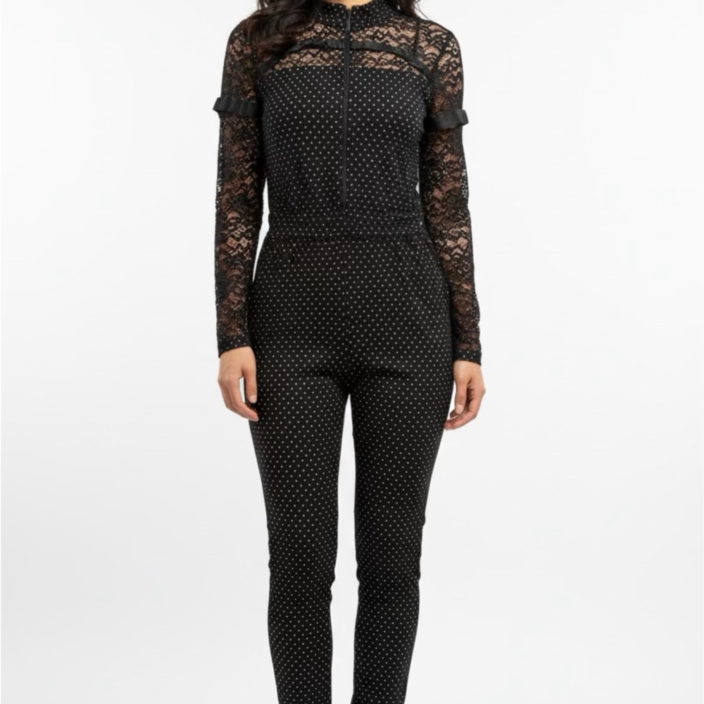 Elegant Black Lace Jumpsuit